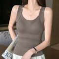 Double-sided brushed cashmere silk band vest with chest pad, fleece lining, slim fit, tie front, in black