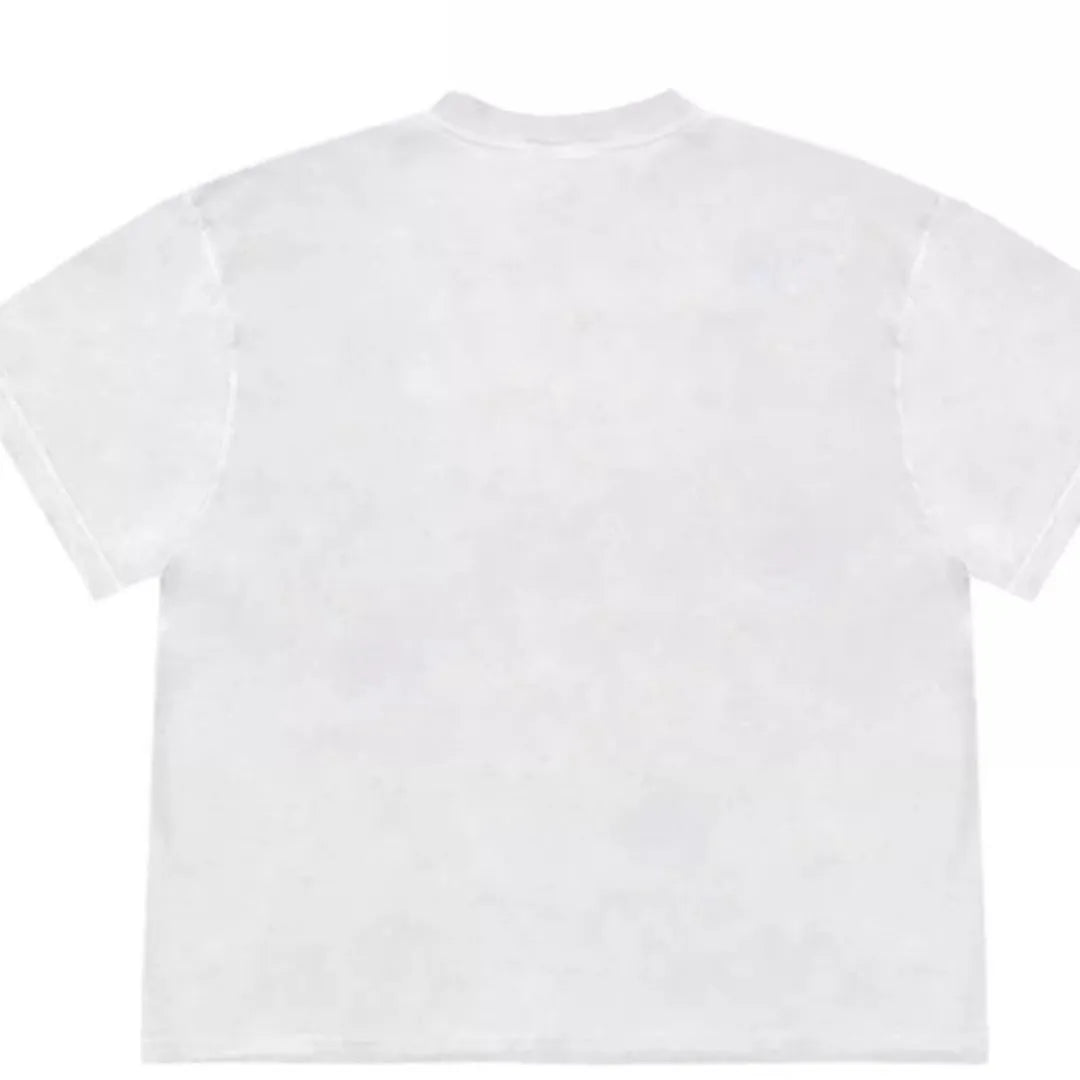 Women's loose fit blueberry print t-shirt in ice oxygen cotton fabric, short sleeves and round neck.