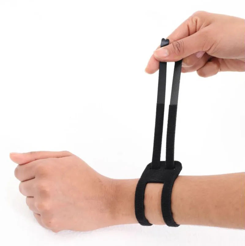 Athletic elastic wrist guard for yoga fitness volleyball support in black colour