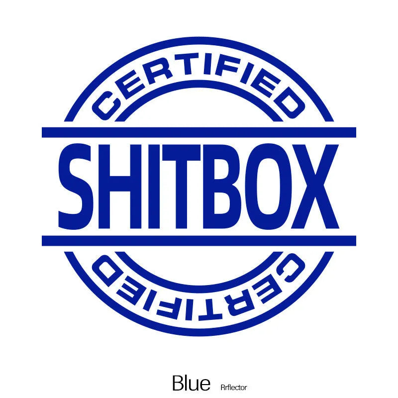 13x12cm vinyl car sticker showing decorative design in one of ten available colours