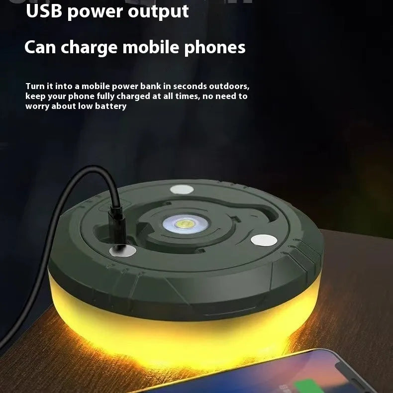 Charging multifunctional camping lantern M with warm light and colourful light modes