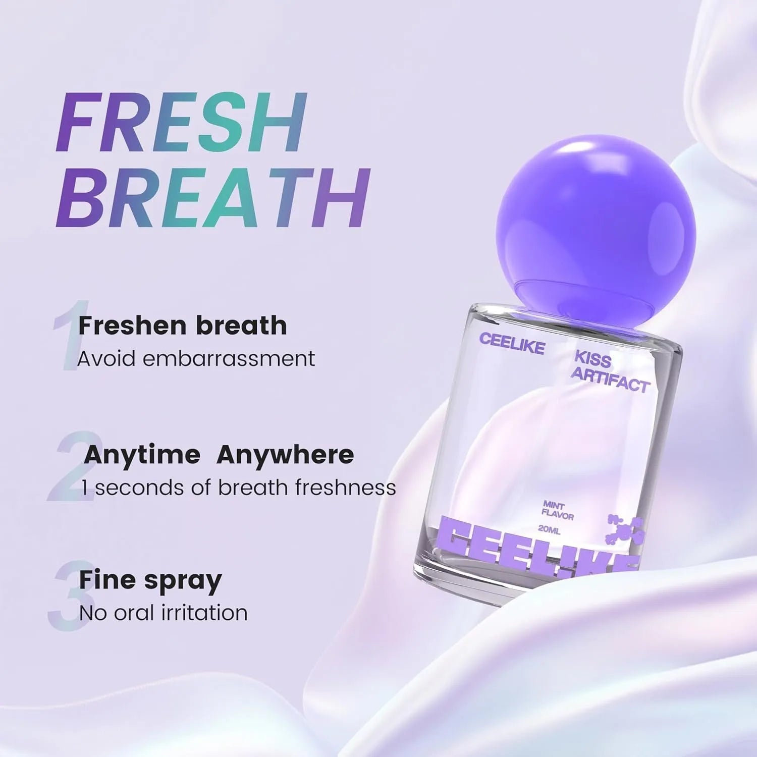 20ml probiotics oral spray bottle for hydrating body care treatment