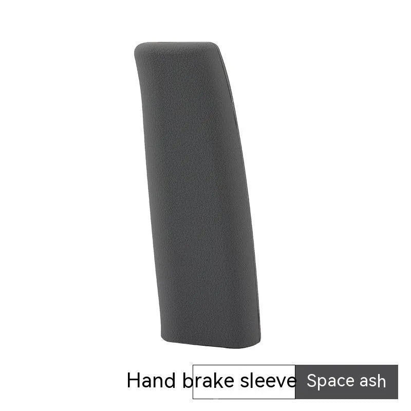 Silicone car handbrake sleeve in five colours showing 12cm universal length