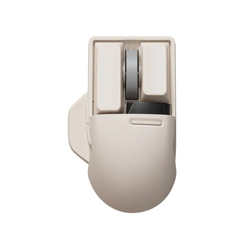 Xiaoqiao wireless mouse in standard size with seven buttons, four-way scroll wheel, and Type-C charging port
