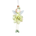 Cloth Easter pendant with cute elf design and flower angel motifs in multiple colour options