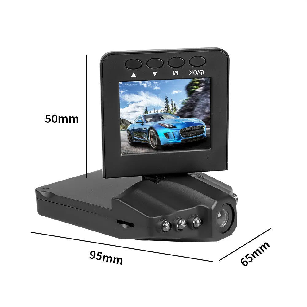 H198 HD car dashboard camera recorder with six infrared LEDs and 2.4-inch screen