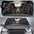 Car front gear snow protection cover with aluminium film foam polyester fabric measuring 130x70cm