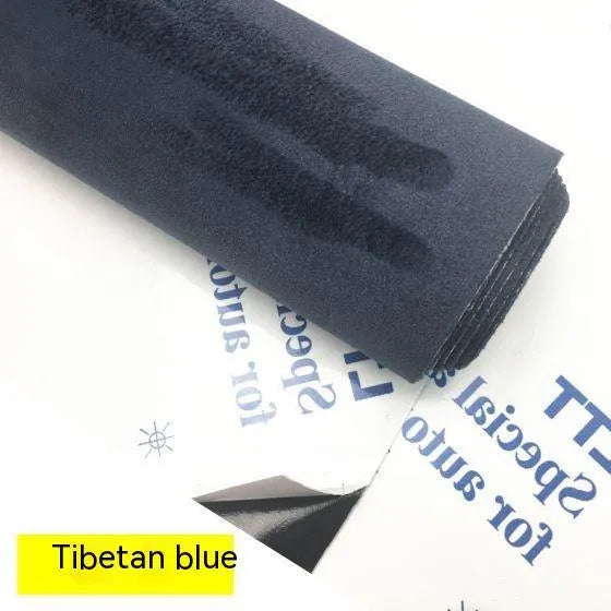 Self-adhesive elastic suede sheet for car interior and furniture decoration in selected colour and size.