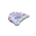 White U-shaped luminous inflatable float on water