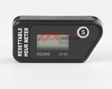 Black YSDS waterproof LCD single-interval maintenance reminder timer for engines.