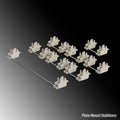 Keyboard Shaft mechanical keyboard space bar stabiliser accessories kit with 4.3-inch wire in black or milky white.