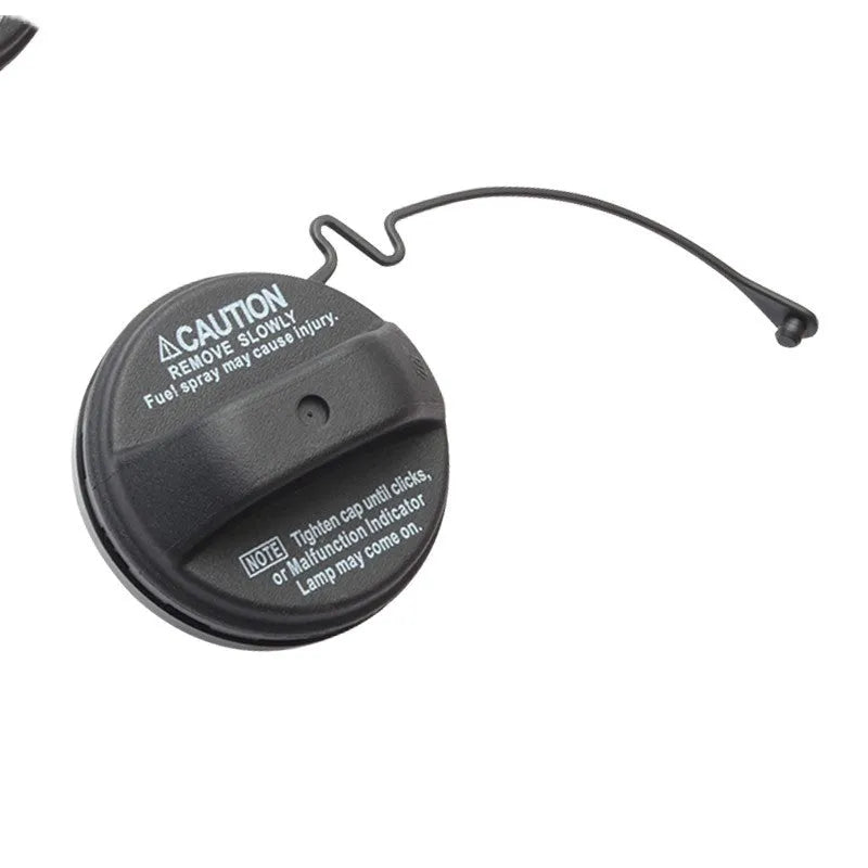 Black plastic snap-in fuel tank cap for Toyota vehicles replacement part