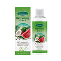 100ml pet 2-in-1 shampoo bottle with watermelon and coconut extracts for dogs and cats