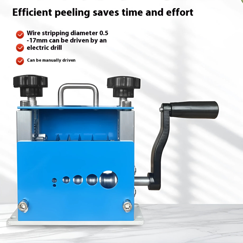 SD-017 manual wire stripping machine with adjustable mechanism for wires 0.5-17mm diameter