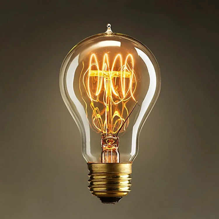 40W E27 retro bulb with milky beak shape emitting warm white light for bar cafe use