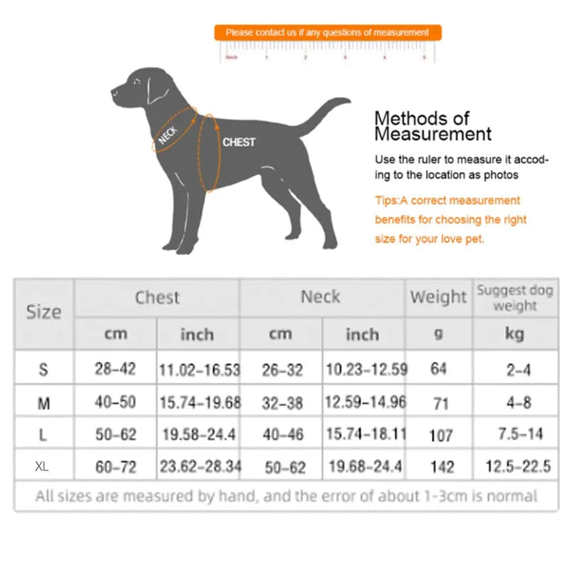 Adjustable dog harness with reflective mesh fabric in multiple colours and sizes
