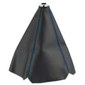 PU leather dirt-proof gear shifter cover for General Motors vehicles, shown in multiple colour line options.