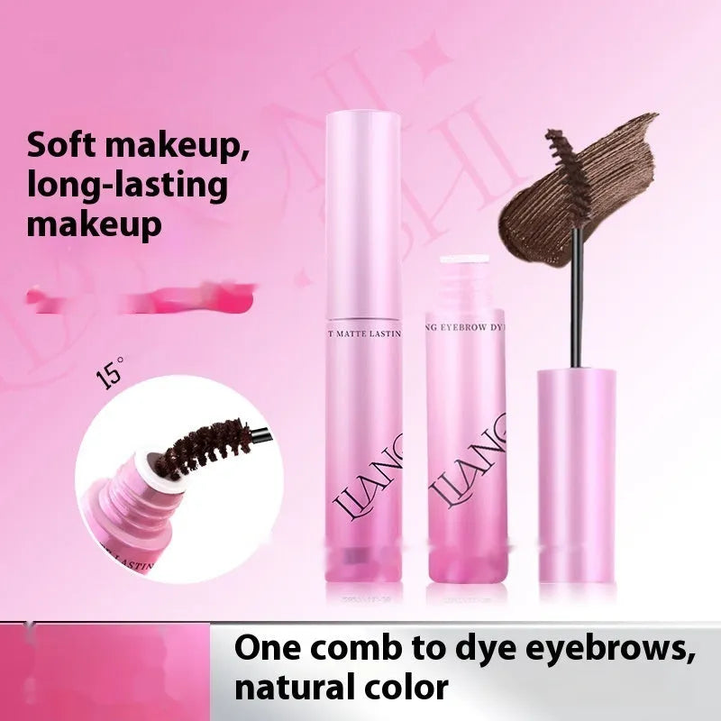 Velvet Fog eyebrow cream in 4.5g container showing four neutral shade options