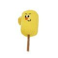 Polio wood corn cob shaped cat toy for dental cleaning with catnip, dimensions 7cm by 6cm by 15cm