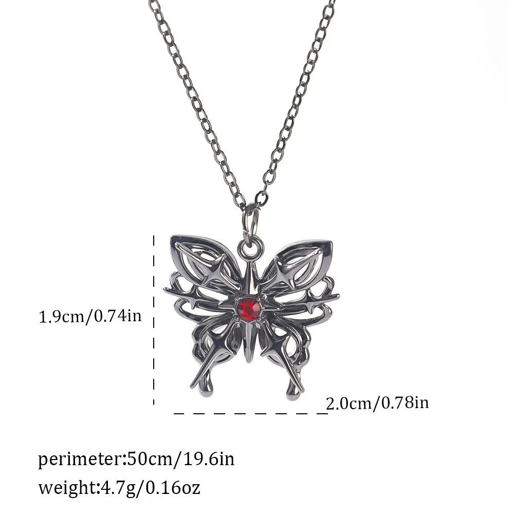 Halloween necklace with zinc alloy pendant showing bat, spider and celestial designs in electroplated colours