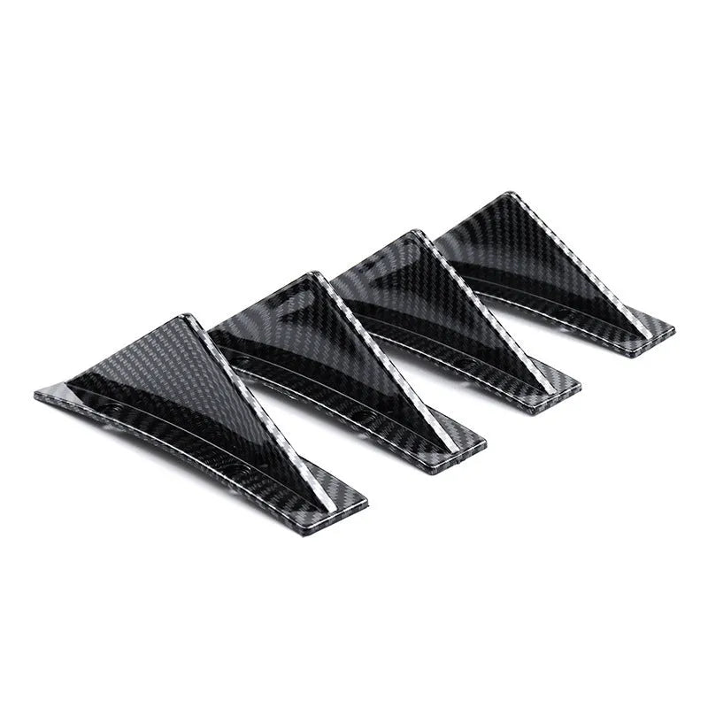 Black ABS triangle rear spoiler with carbon fibre pattern for general motors vehicles
