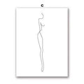 Frameless canvas wall art with spray painting finish in four sizes and colour styles