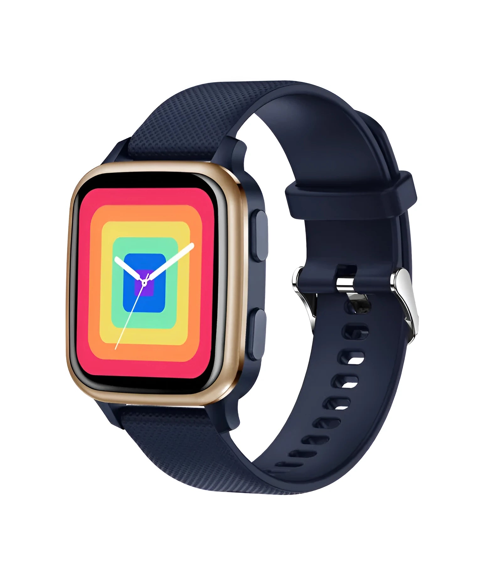 Smart fitness bracelet with Bluetooth calling on wrist showing heart rate monitor display