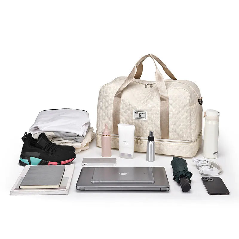 Oxford cloth buggy travel bag with 36-55 litre capacity in solid colour options