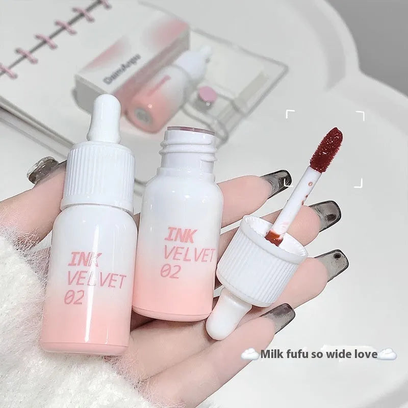 Mirror finish lip lacquer in milk huhoo series with four shade options
