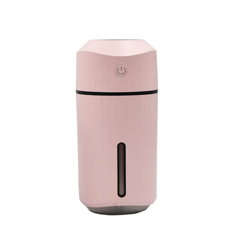 Mini car humidifier white columnar shape with USB cable 320mL