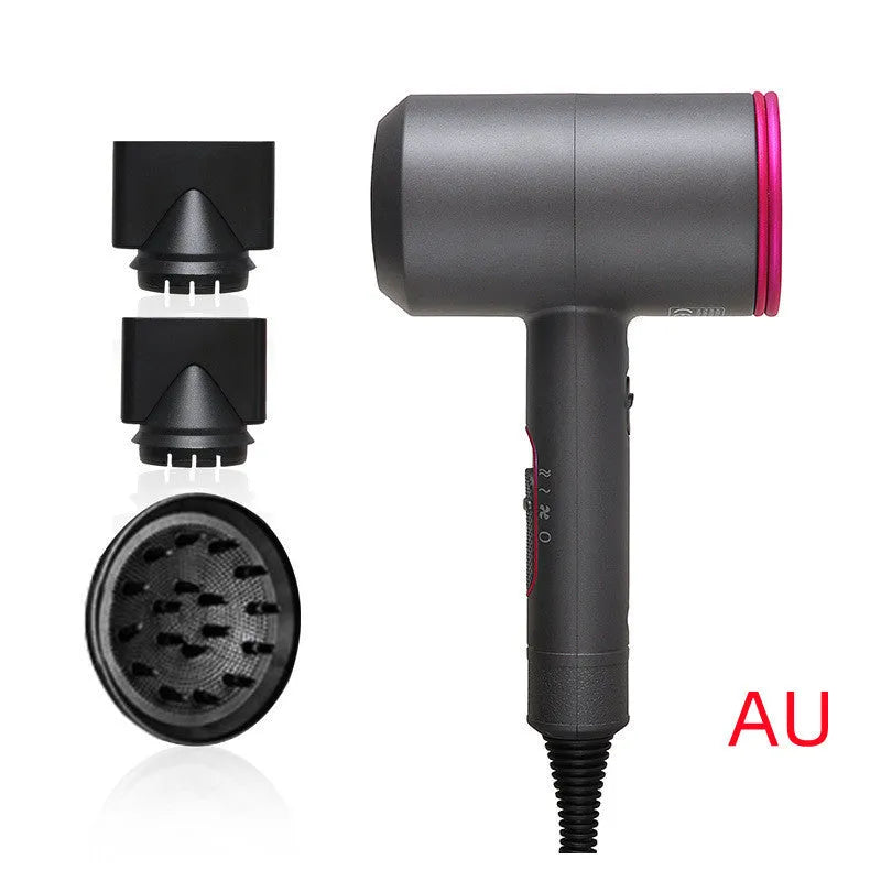 2000W hotel hair dryer with long cable and dual voltage, shown in selected colour with accessories.