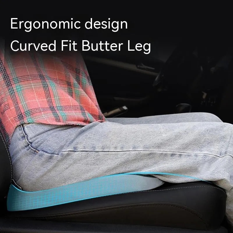 Curved bevel edge seat cushion for tailbone support in solid colour options