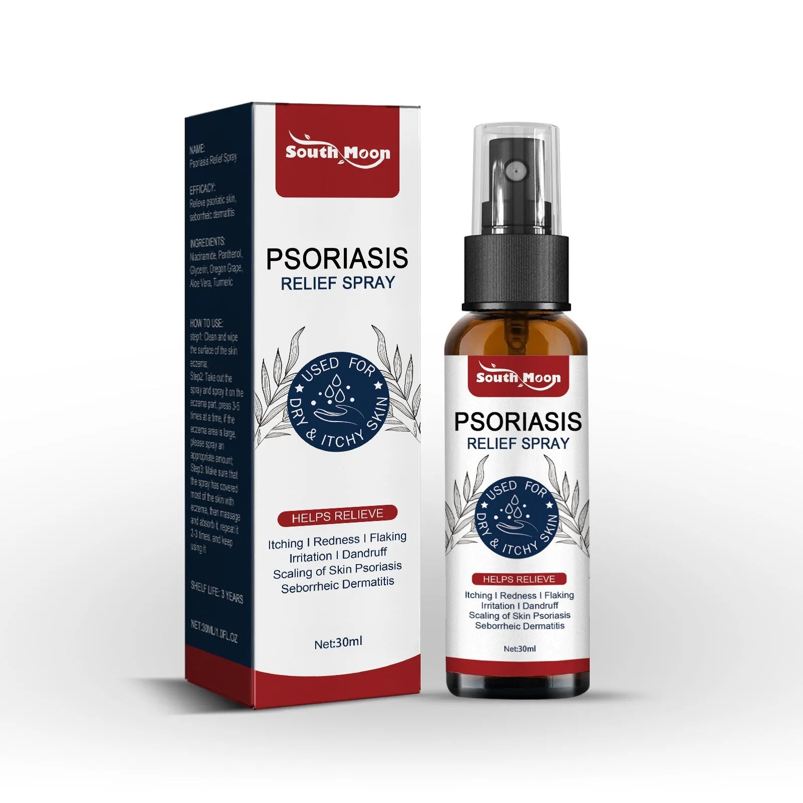 30ml bottle of body care nursing spray with ingredients glycerin, allantoin, panthenol, aloe vera