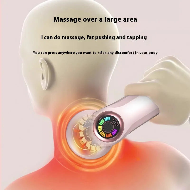 USB electric massager for cervical spine, back and leg massage in black, pink or white.