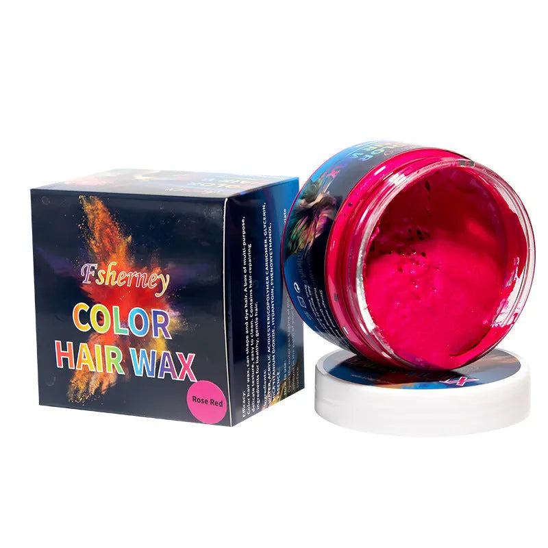 120g hair styling clay tin in multiple colour options including blue, green, red and yellow