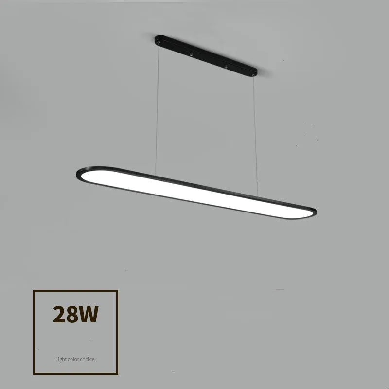 Modern iron fish chandelier pendant lamp in black, LED light source, for bar or restaurant use
