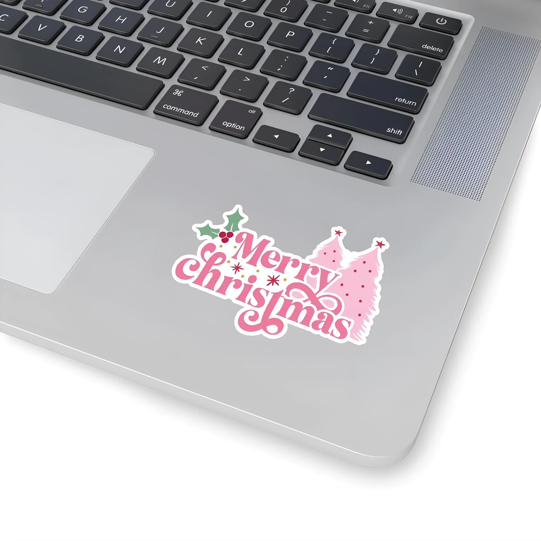 Pack of 50 cute Christmas-themed waterproof stickers in sizes from 4cm to 8cm.