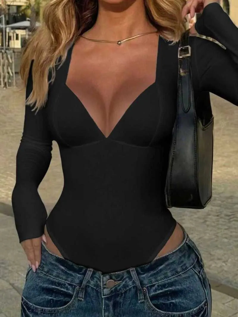 Women's solid colour long sleeve polyester fibre tunic top in black, brown, and white, regular fit, Asian sizing S M L XL