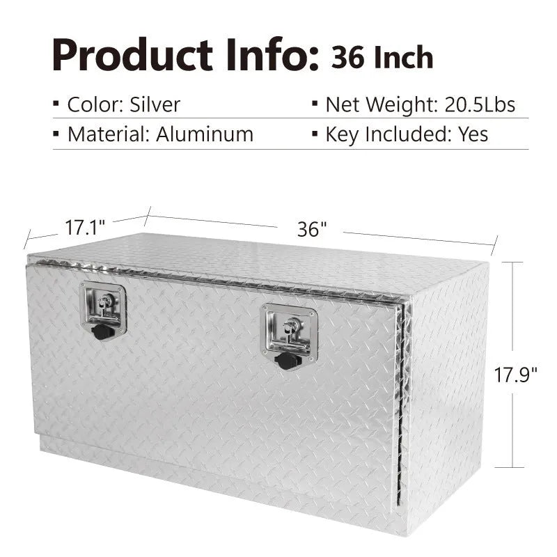 Black aluminium alloy 26-inch professional tool case with a single carry handle.