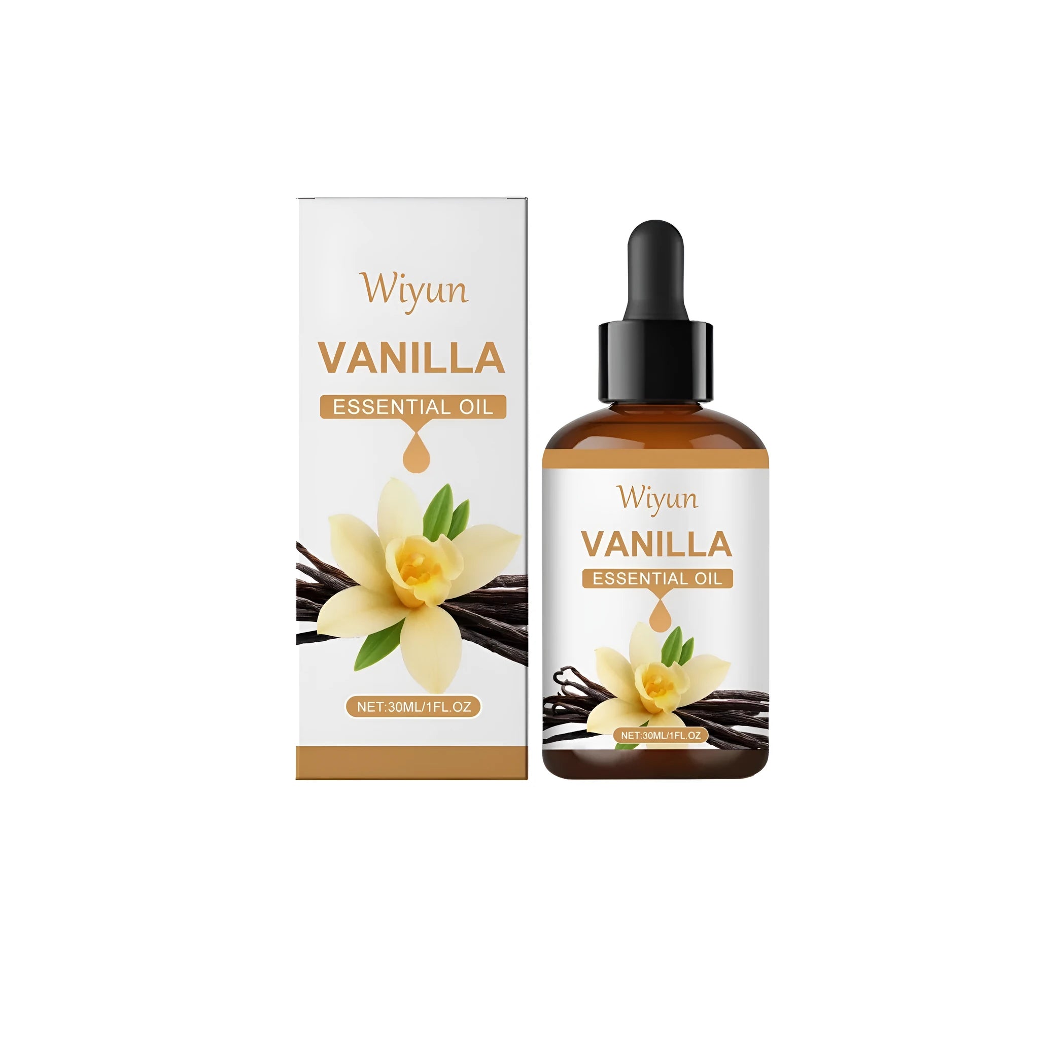 30ml bottle of vanilla flavoured oil with antioxidant tocopherol