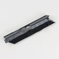 Black and white plastic hard drive baffle plate for computer case internal drive bay organisation