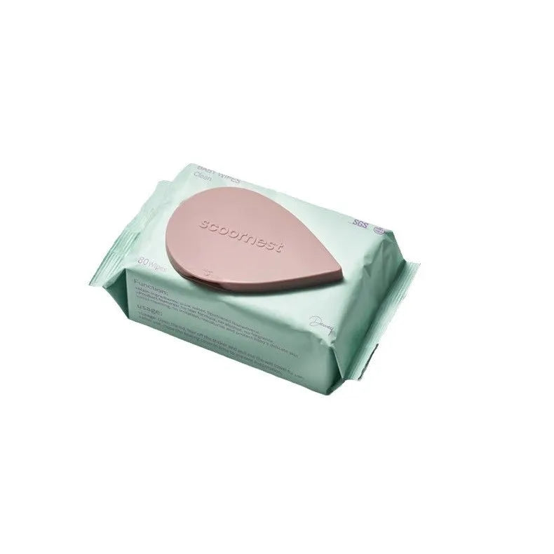 Baby wet wipes 80 sheets pumping bag for hand mouth bottom cleaning