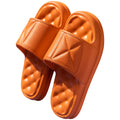 Non-slip bathroom slippers with thick EVA sole in multiple colours