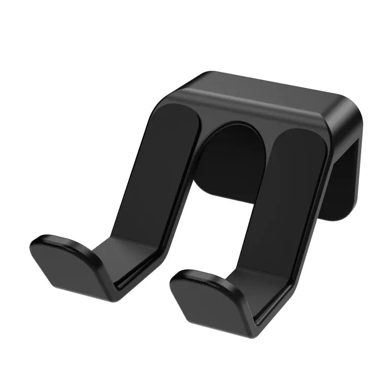 Universal non-perforated game handle wall hanging rack in black, white, or pink colour for organising controllers and headsets