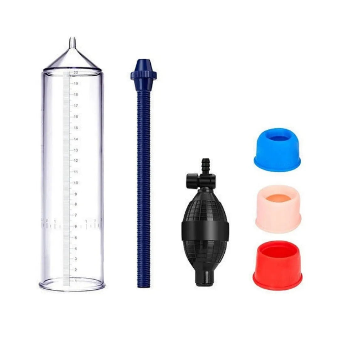 Silicone cover accessory for male penis simulator exercise machine with components