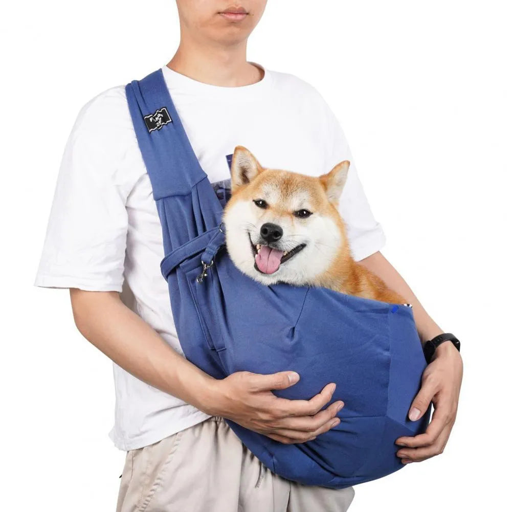 Folding cat messenger backpack in multiple colours showing breathable design and adjustable shoulder strap