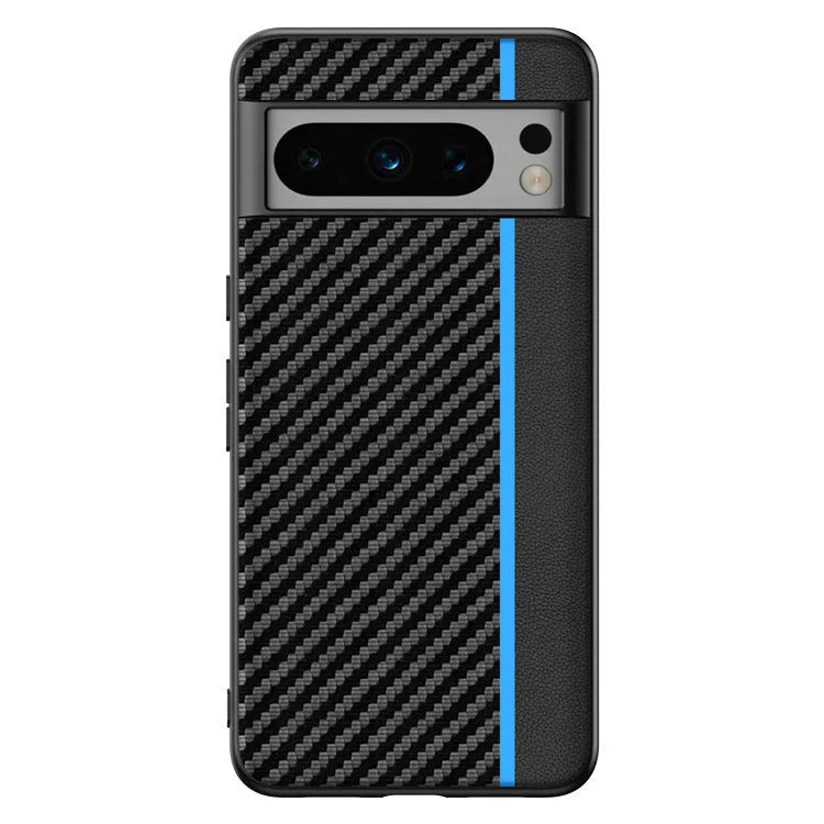 Carbon Fiber Kevlar anti-fall ultra-thin phone case for Google Pixel, shockproof, heat dissipation, imitation leather, all-inclusive hot pressing