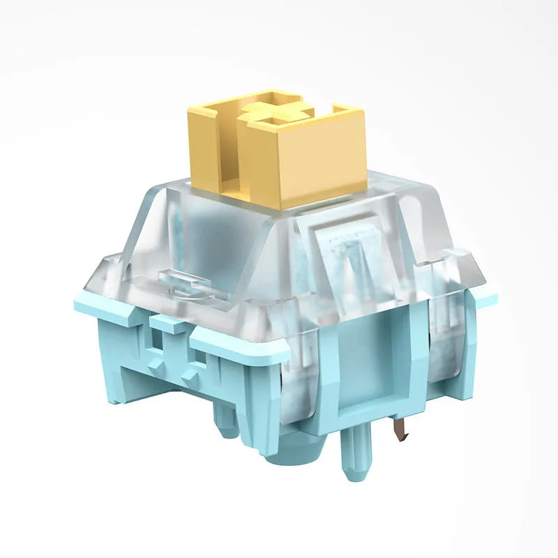 36 Tiger Mo Sea Salt Lemon PRO Mute keyboard switches for mechanical keyboard builds