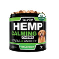 Pack of 120 gluten-free, vegetarian calming supplement capsules in a bottle.