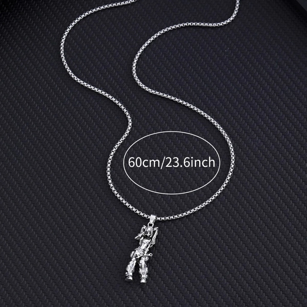Men's trendy pendant necklace metal alloy chain jewellery casual wear